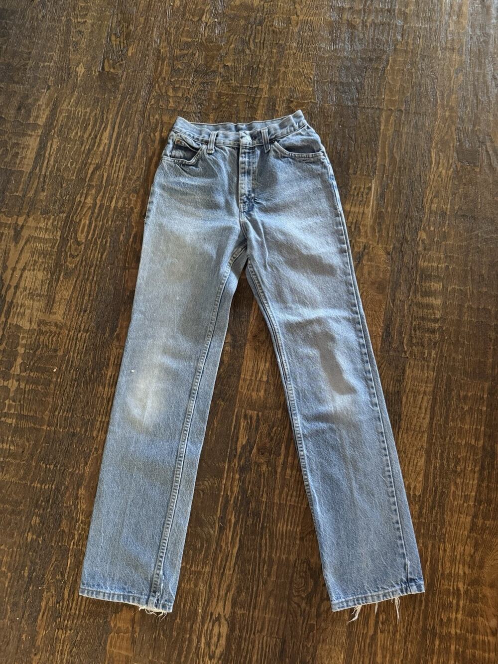 Vtg Levi's Orange Tab Two Horse Pocket Patch High Rise Mom Denim. January 1980